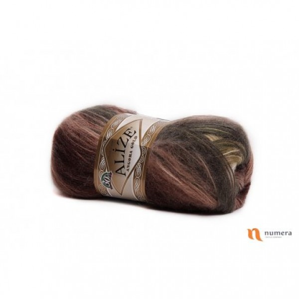 ANGORA GOLD BATIK 1893 - Braon zelena - 100g